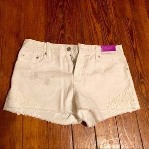 Mossimo White Denim Shorts NWT